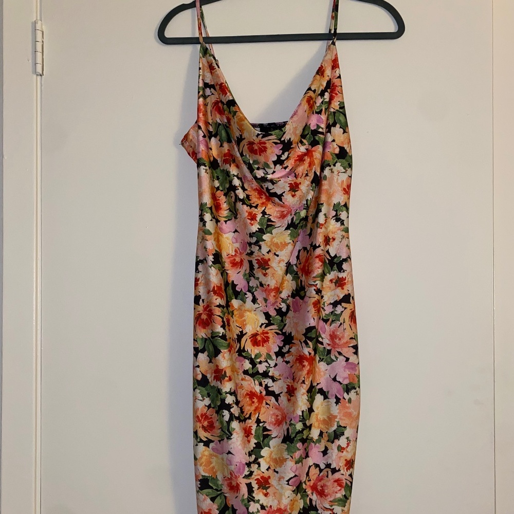 Iris Multicolored Bodycon Midi Dress
